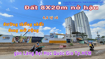 Bán Đất Dĩ An (791) 8X20m Gần Đường Thống Nhất Đang Mở Rộng, Gần Làng Đại Học Quốc Gia
