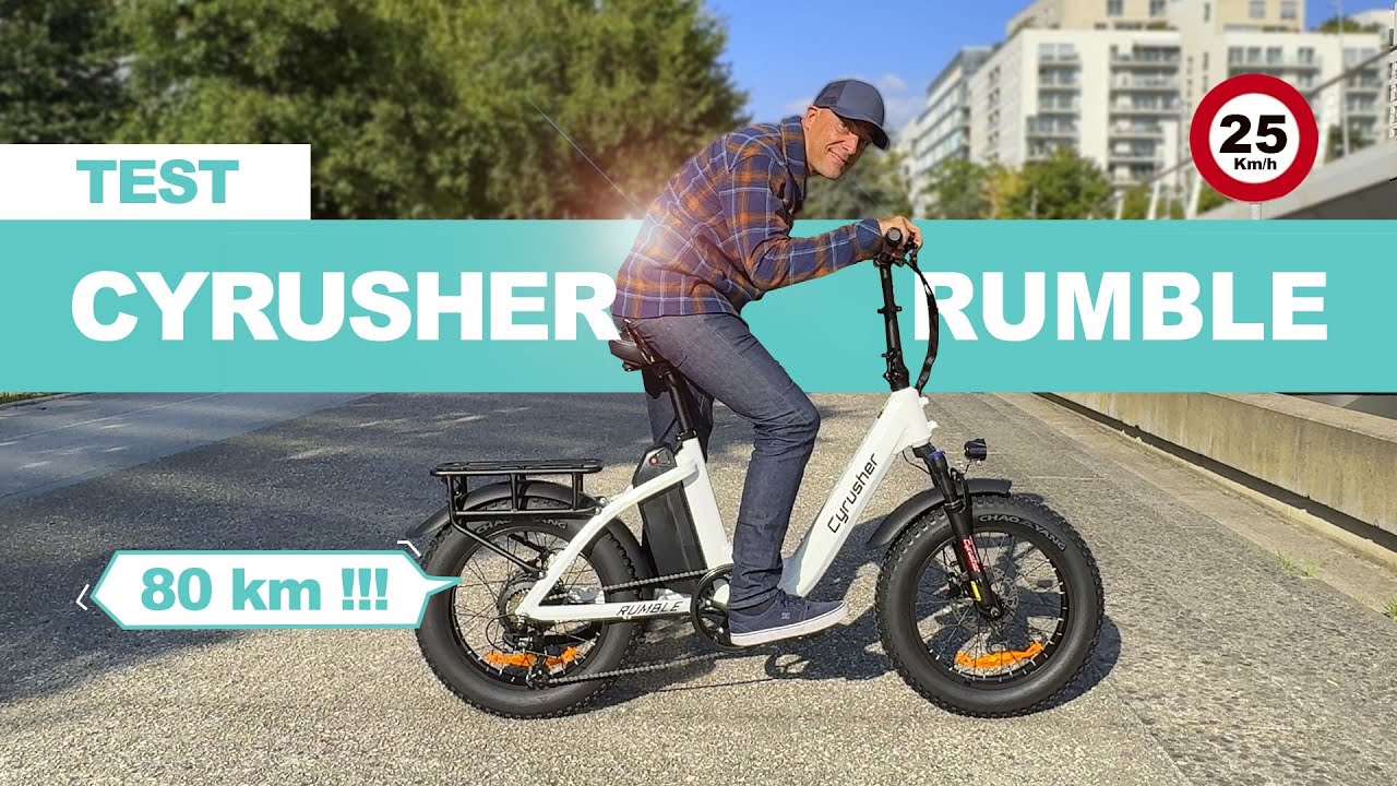 Test CYRUSHER RUMBLE 🔥 vélo FAT BIKE électrique ⚡️