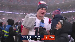 Does Snow Melt In Maye? Snowy Afc Championship Ending Patriots Vs Broncos