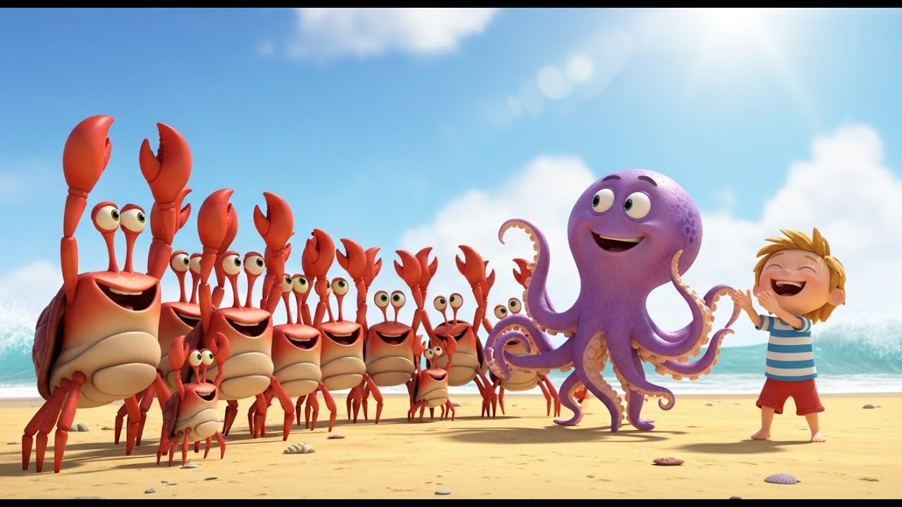 El Pulpo Que Contaba Conchas Marinas | Mejores canciones infantiles y ...