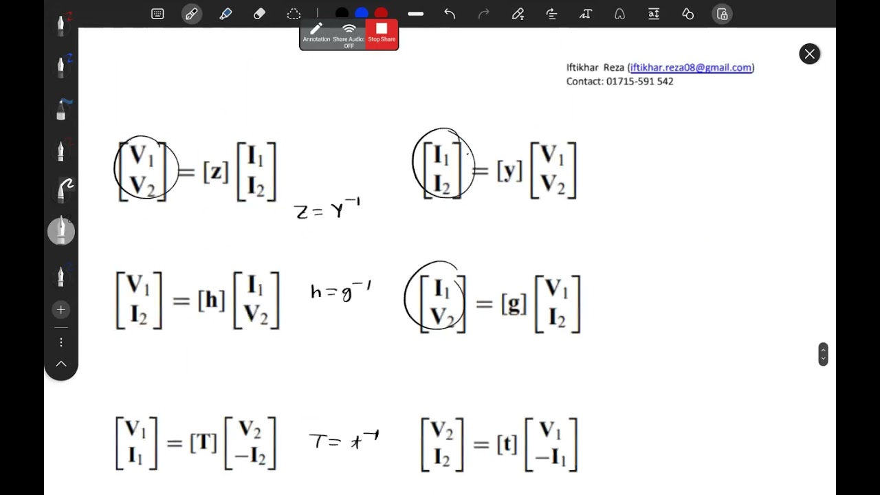Two Port Network (mathematical discussion) - YouTube