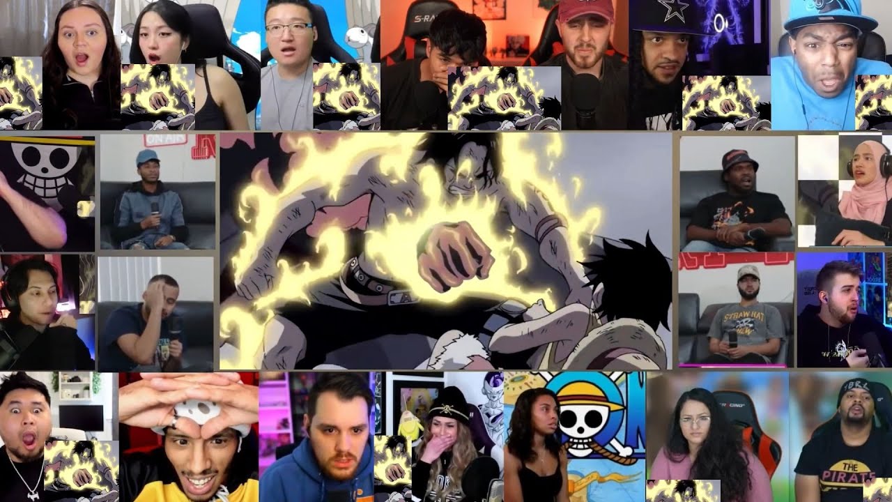 Ace Saves Luffy from Akainu Reaction Mashup😢 | One Piece Episode 482