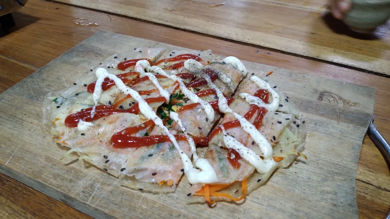 Hello sun. อาหารเช้าแสนอร่อย (ข้าวแคบพิซซ่า)