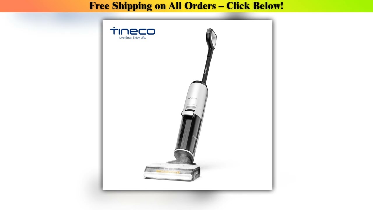 Tineco Floor ONE S7 Steam Cordless Wet Dry Vacuum Steam Mop All-in-One, Floor Washer for Sticky