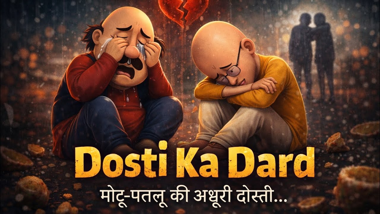 Dosti Ka Dard 💔 | Motu Patlu Sad Song | Emotional Friendship Story | Rula Dene Wala Gaana