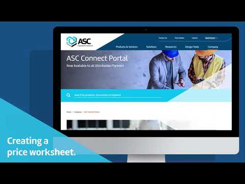 Connect Portal - Creating a price worksheet