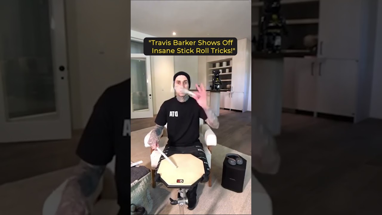 Travis Barker stick roll tricks #travisbarker