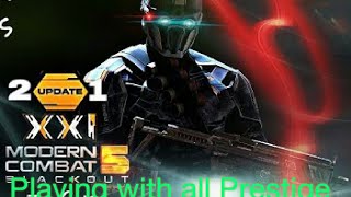 Mc5 Prestige weapons Testing After Update XXl Part 1..... Modern combat 5