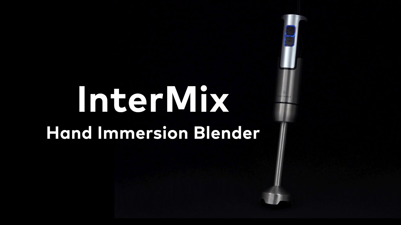 ChefWave Intermix Immersion Blender Handheld, 500W 5-in-1 Multi-Purpose  Hand Blender, 9-Speed Stick Blender, 20oz Beaker, 20oz Chopper, Egg Whisk