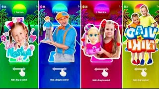 Tiles Hop - Like Nastya🆚 Blippi🆚 Diana vs Roma🆚 Vlad and Niki🎶 Tiles Hop EDM Rush screenshot 5