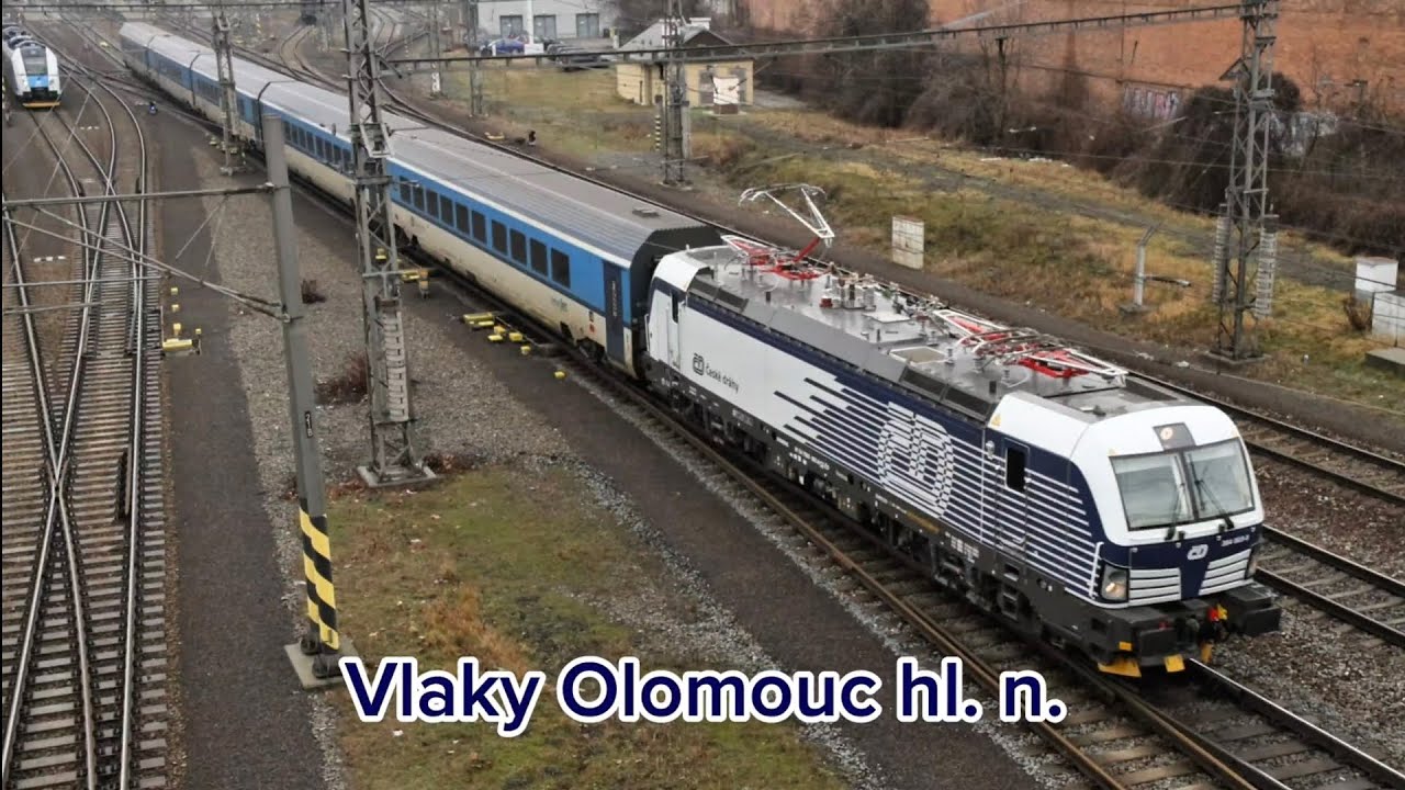 Vlaky Olomouc hlavní nádraží - 7.2.2026