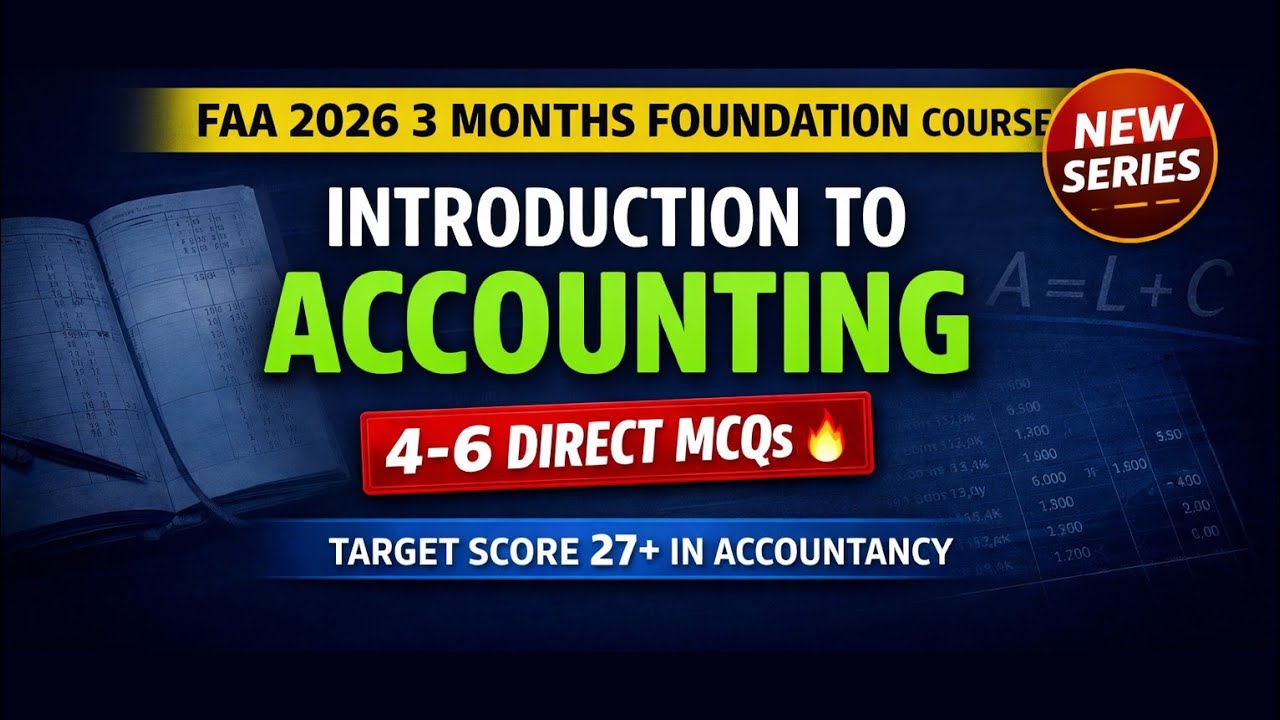 Introduction to Accounting | FAA Foundation Course | Complete Concept + MCQs | AR Parwaaz Academy