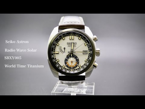Seiko Astron SBXY005 Radio Wave Solar World Time Titanium