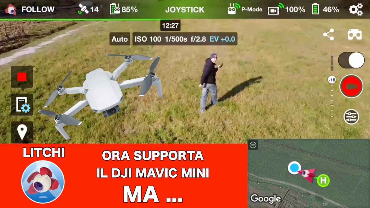 LITCHI ORA SUPPORTA IL DJI MAVIC MINI MA  - YouTube