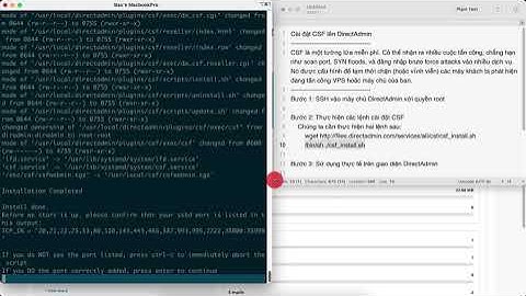[#DirectAdmin] Cài đặt phần mềm tường lửa CSF (Config Server Firewall)