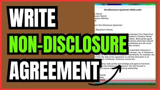How to Write a Non-Disclosure Agreement (NDA) | Easy Step-by-Step Guide
