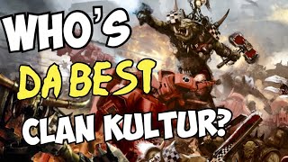 What Orks Clan Kultur suits your play style for Warhammer 40K?