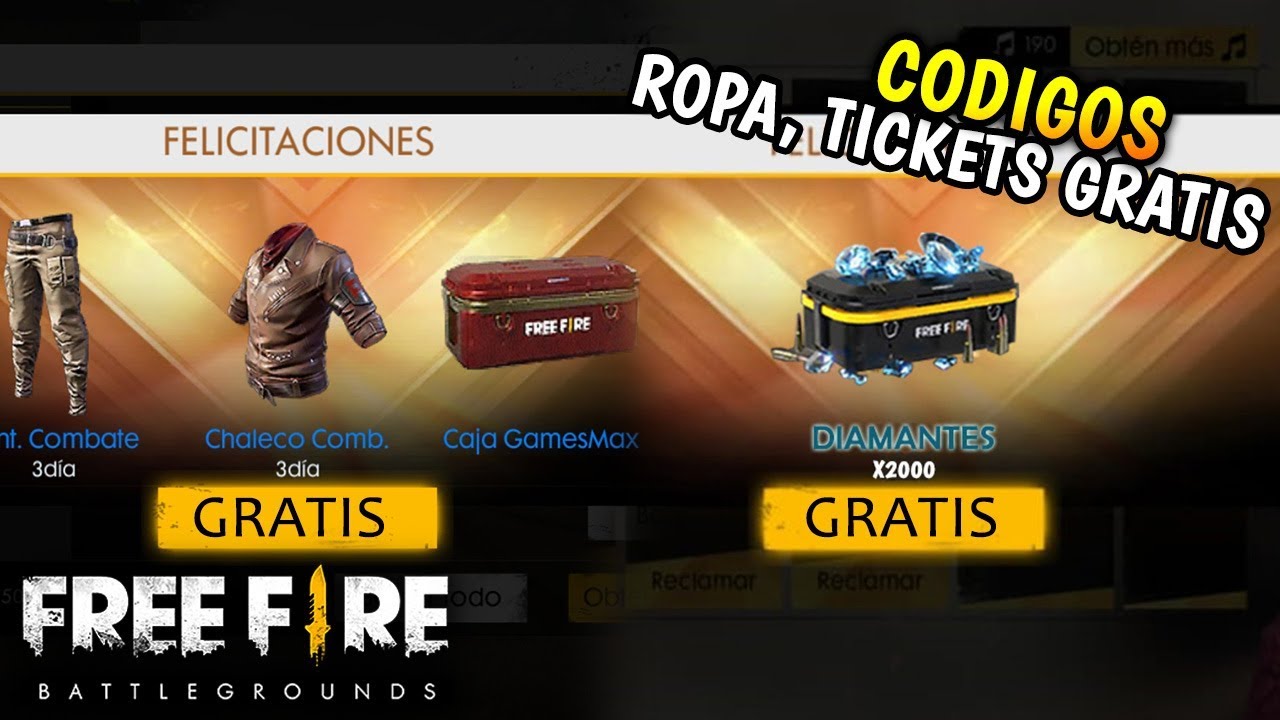 Free Fire: lista OFICIAL de códigos para canjear GRATIS