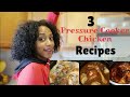 3 Easy (Instant Pot) Pressure Cooker Chicken Recipes / Come Cook with me / Fast Easy Chicken Recipes image