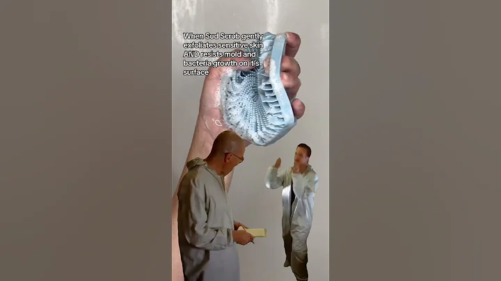 Sud Scrub gently exfoliates sensitive skin + resists mold & bacteria on its surface!