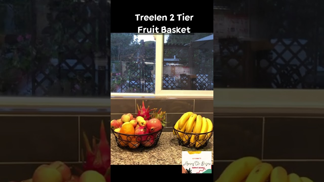 🍇Detachable | TreeLen 2 Tier Fruit Basket for Kitchen Counter