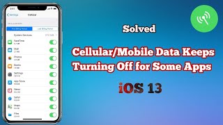 Cellular/Mobile Data Automatically Turns Off for Some Apps on iPhone in iOS 13/13.4 - Fixed screenshot 3