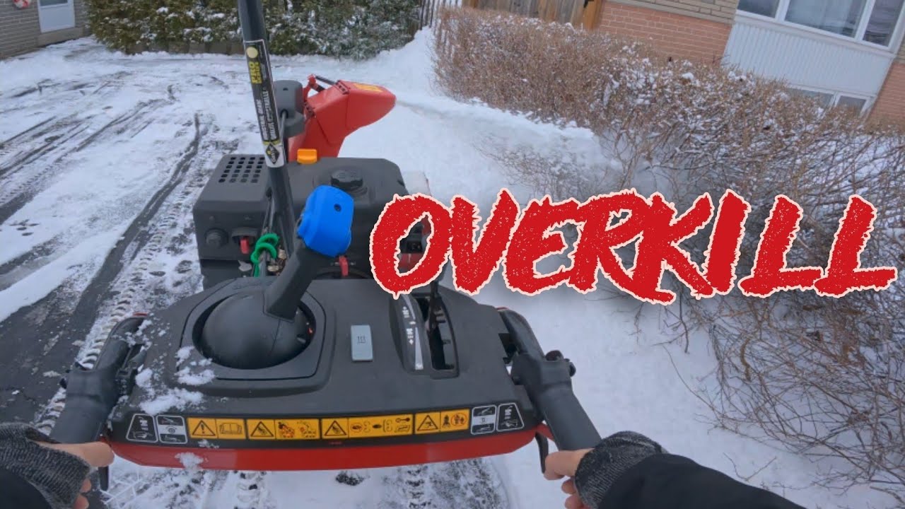 Heavy 4 inch Snow vs. a Snow Blower | Toro Power Max HD 1432 | Dji Osmo ...
