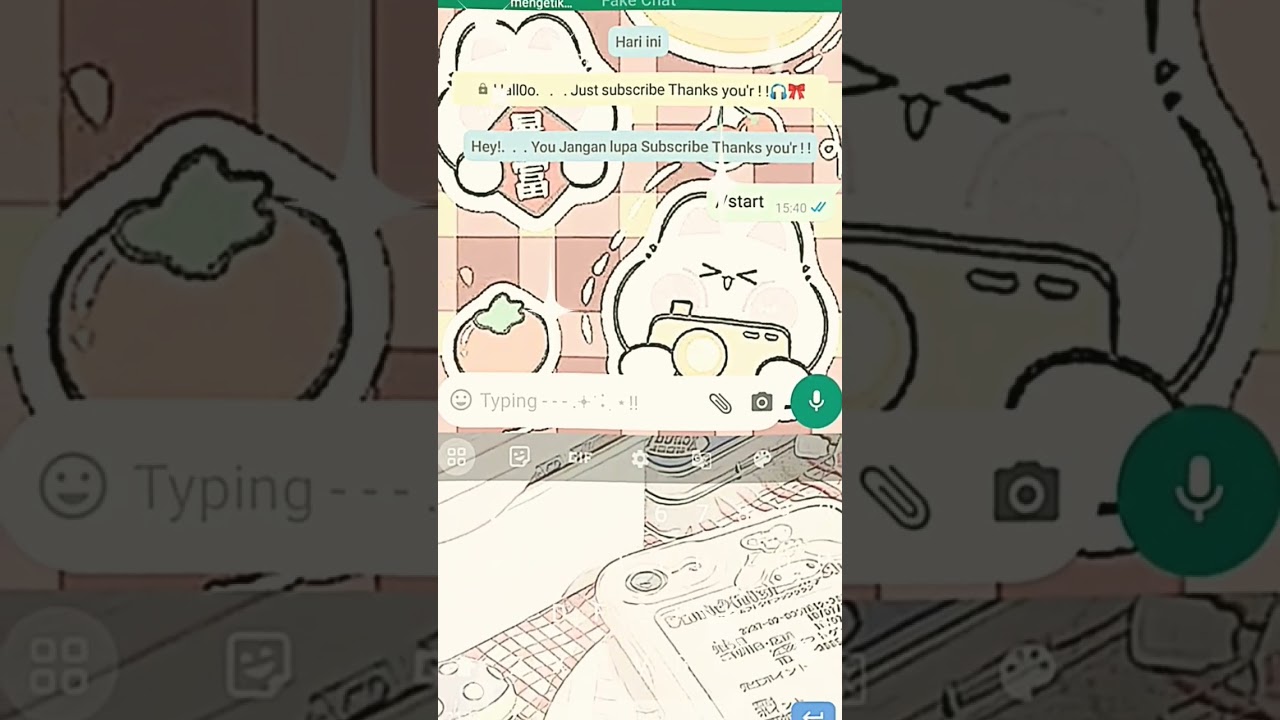 Pov : di kasih Tugas Online ! || Fake chat whatsMock || 