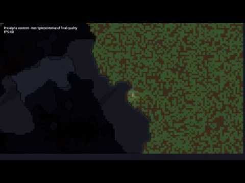 King under the Mountain Game Dev - Map generation transition