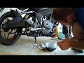 Замена масла на мотоцикле Kawasaki Bajaj Pulsar NS  200