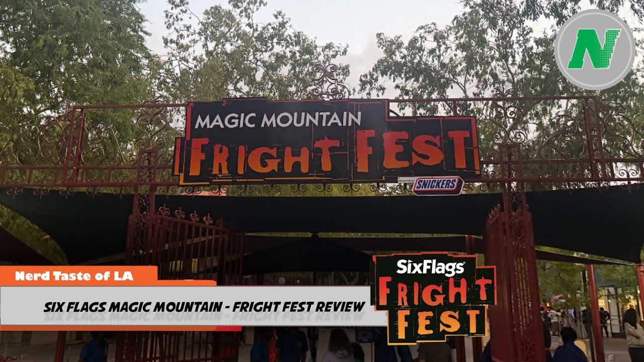 We Visited Six Flags Magic Mountain Fright Fest For 2025 - YouTube
