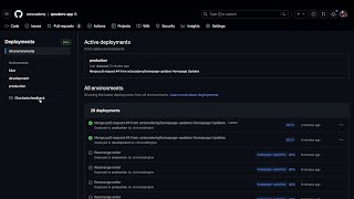 GitHub Actions Deployment Dashboard Views