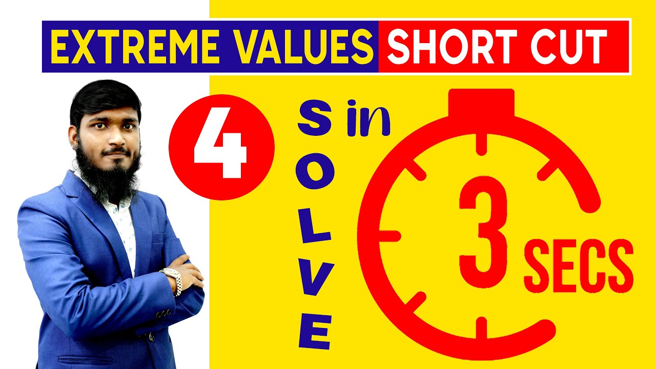 ExtremeValues Trick || Video-04 || SHORT CUT For ECET/EAPCET || SAIMEDHA KOTI - HYD