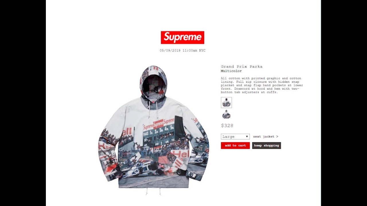 supreme grand prix jacket