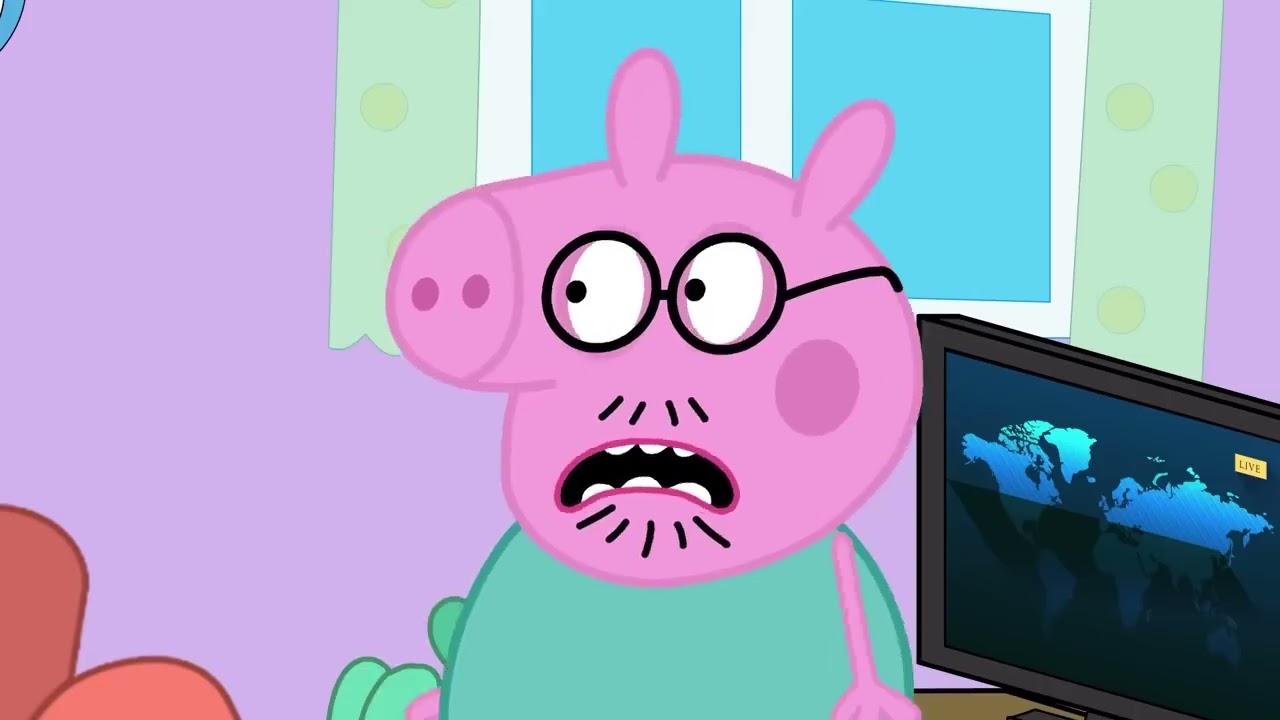 Evie Pig Gets Hugs… While Peppa Sleeps Alone - Peppa Funny Animation