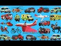 Learn emergency vehicles name for kids with fun examples! Police car, fire truck, rescue vehicles🚨🚨🚨