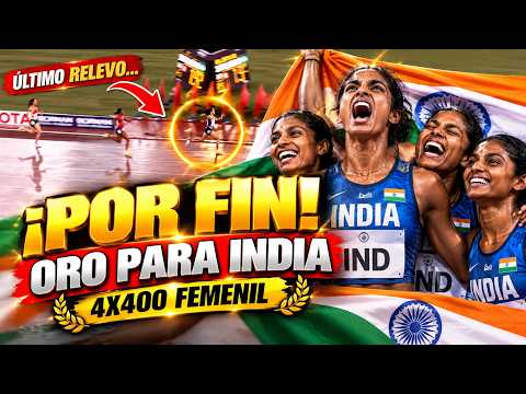 FINALLY! INDIA WINS GOLD IN THE WOMEN'S 4X400 RELAY