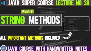 #37 - string methods in java  in hindi/Urdu - java course for android development - (part 3/3)