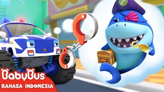 Mobil Monster dan Hiu Bajak Laut | Lagu Anak Mobil Monster | Lagu Anak | BabyBus Bahasa Indonesia