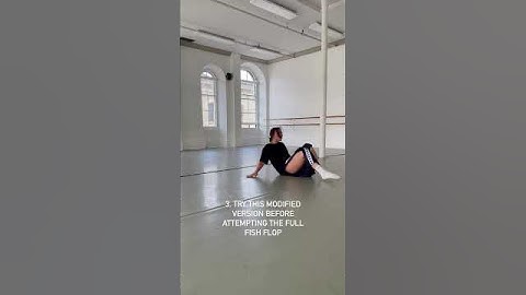 FISH FLOP floorwork trick tutorial! #contemporarydance #dance #floorwork #dancetricks #acro