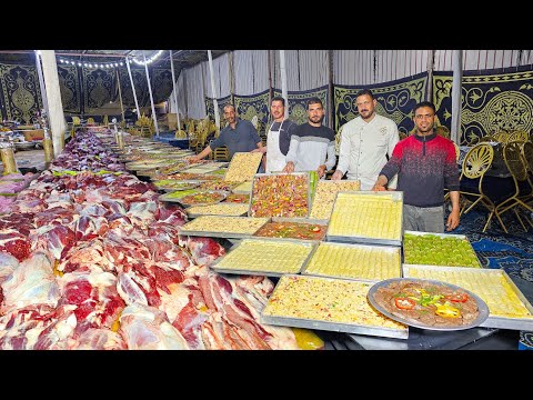 أكبر وافخم فرح في مصر اتصرف علية ملايين والاكل اللي اتجاب للضيوف يكفي بلد بحالة 13 دبيحة 4 طن كفته