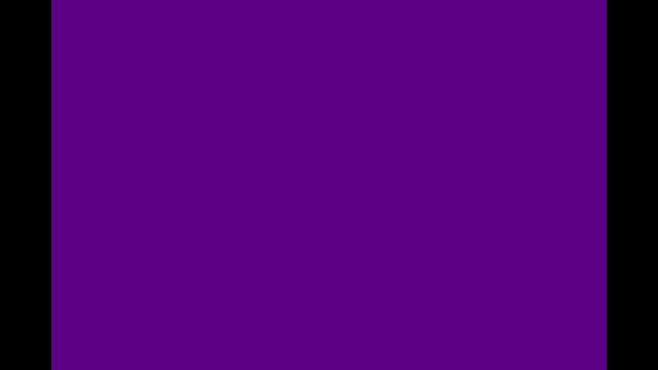 Purple background.