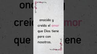 1 Juan 4:16 #biblia #amor #bibleverse #versiculodelabiblia #bible #biblepassage
