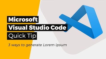 💻Visual Studio Code - 3 ways to generate Lorem ipsum  - A quick tip 👨‍💻