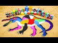 How to make Rainbow Dinosaur with Orbeez, Giant Fanta vs Mentos & Coca-Cola, Mtn Dew, Pepsi and Soda