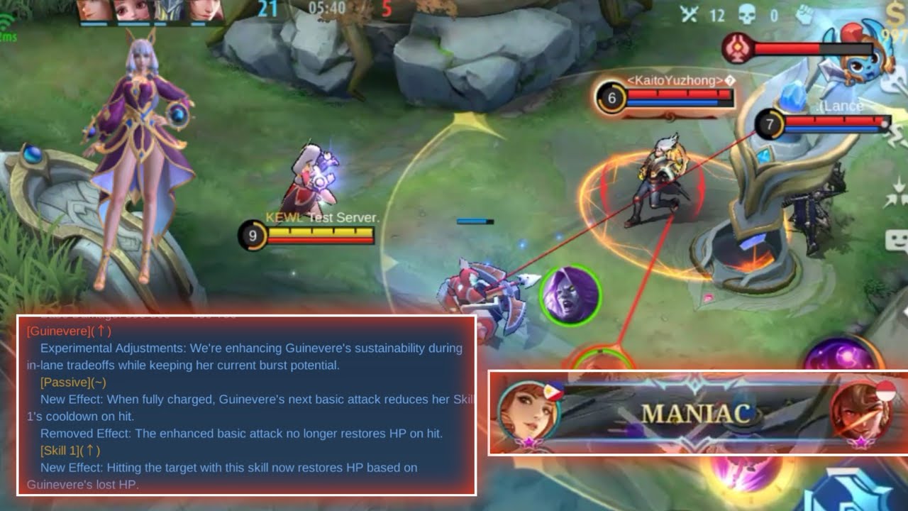 GUINEVERE BUFF IS VERY OP PATCH 1.6.62 MLBB MANIAC