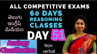 Day 51// Non  verbal Analogy and Classification chapters#governmentjobs #competitiveexams