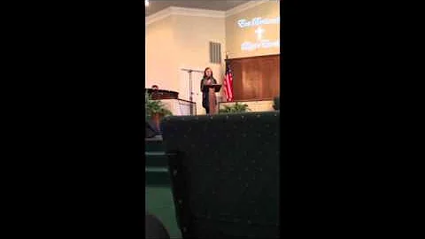 Allie singing "I Believe" by Dailey and Vincent