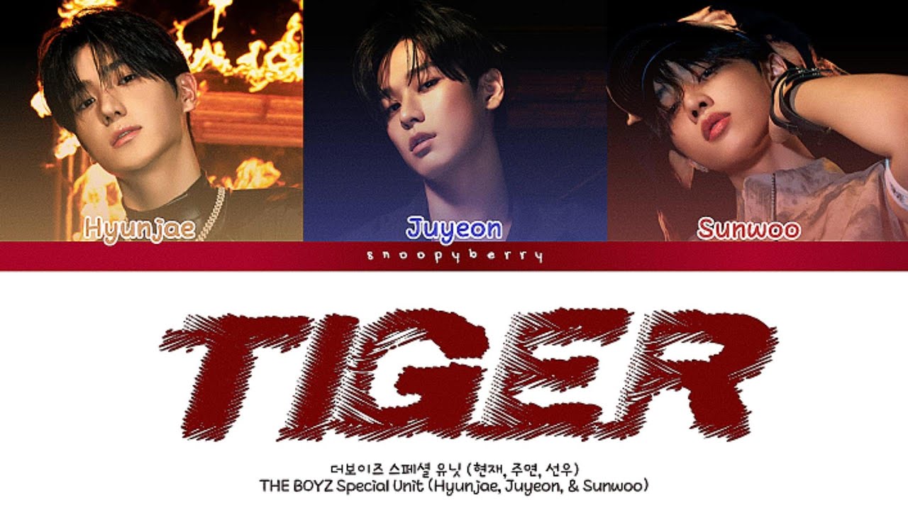 THE BOYZ (더보이즈) Special Unit "TIGER" Color Coded Lyrics