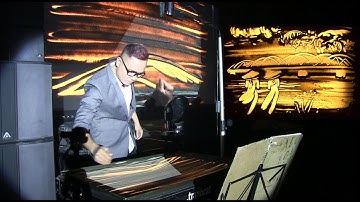 MV tranh cát biểu diễn Họa Sĩ Nguyễn Tiến đưa tà áo dài Việt Nam ra thế giới - Mis datum 2023 Hội An